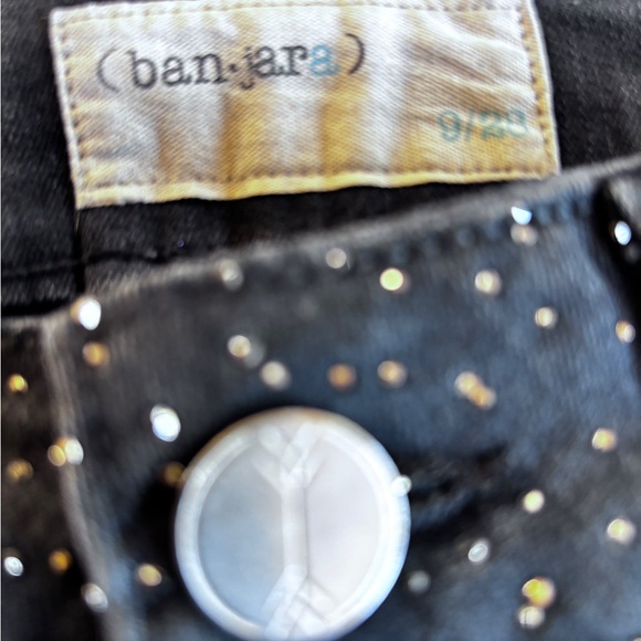 Ban-jara Rhinestone Embellished Mid-Rise Jeans 28 - Picture 5 of 6